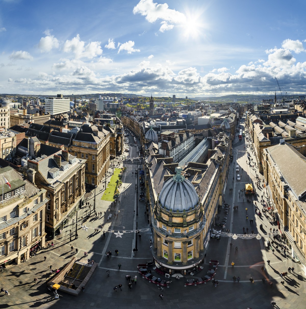 View from Grey's Monument, (C) NewcastleGateshead Initiative, Public Domain